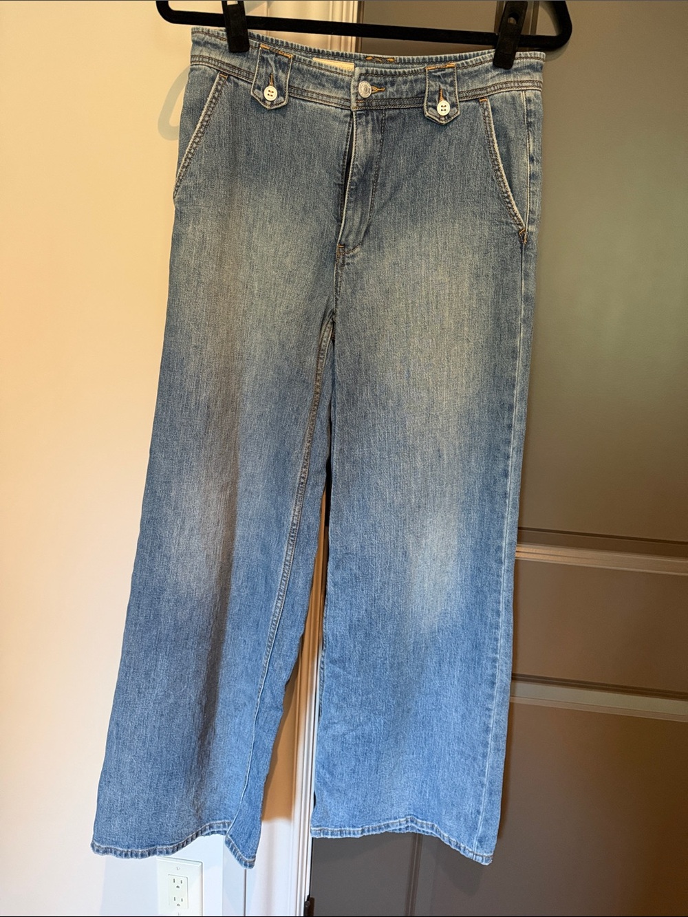 Pilcro Light Blue Wide-Leg Women's Jeans